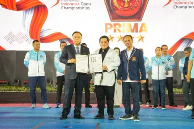 Menpora Erick Terima Sabuk Kehormatan di Asian Taekwondo Open 2026