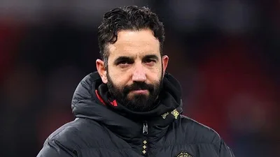 Ruben Amorim saat mendampingi Manchester United di pinggir lapangan
