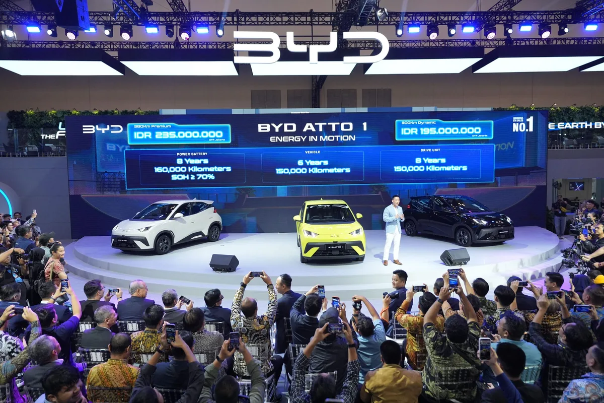 BYD Atto 1 Meluncur di GIIAS 2025, Mobil Listrik dengan Harga Mulai Rp195 Juta